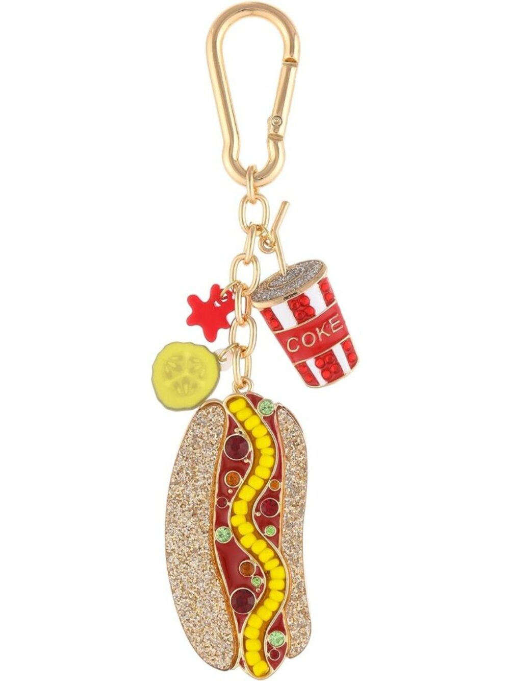 Adorable Sporty Fruit Keychains - Fun Purse Charms for Handbags & Accessories
